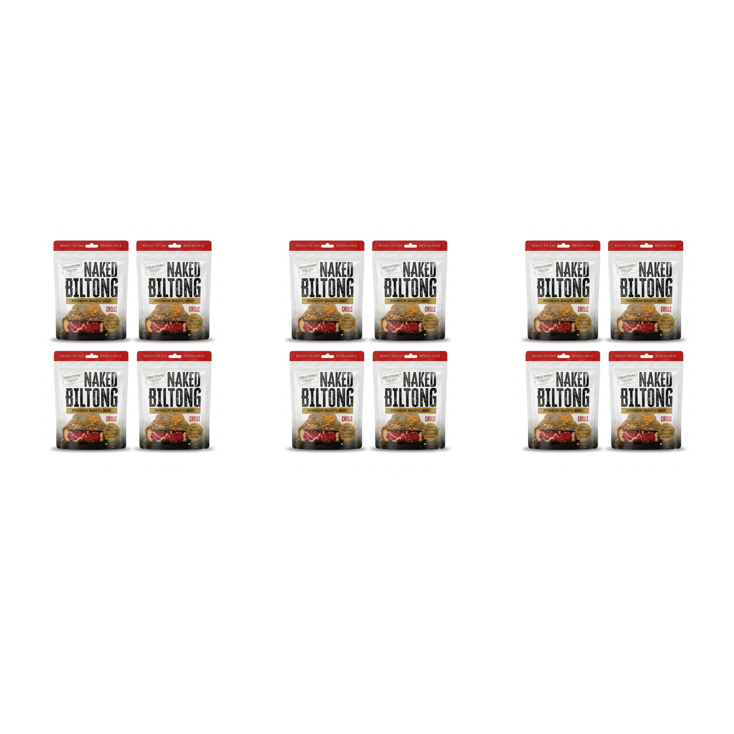 Naked Wagyu Chilli Biltong Slices 100g