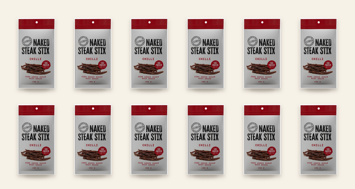 Naked Steak Stix Chilli 100g