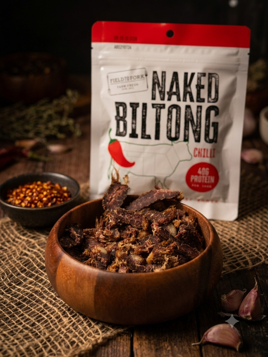 Naked Biltong Chilli Sliced 100g