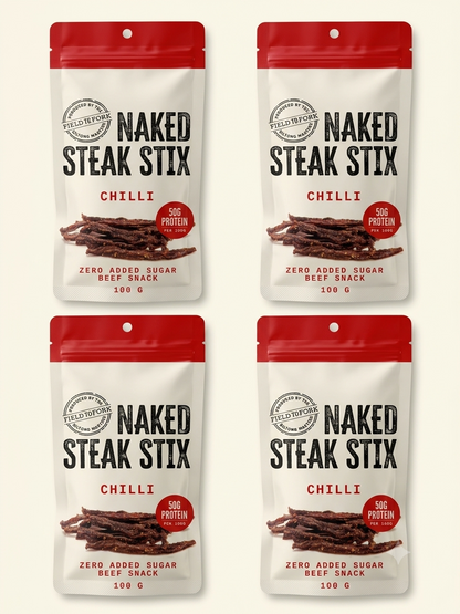 Naked Steak Stix Chilli 100g