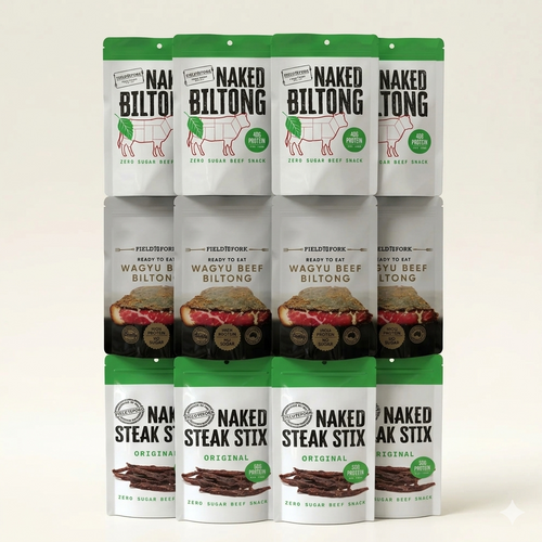 🎉 Naked Biltong Party Pack – 12x Pack