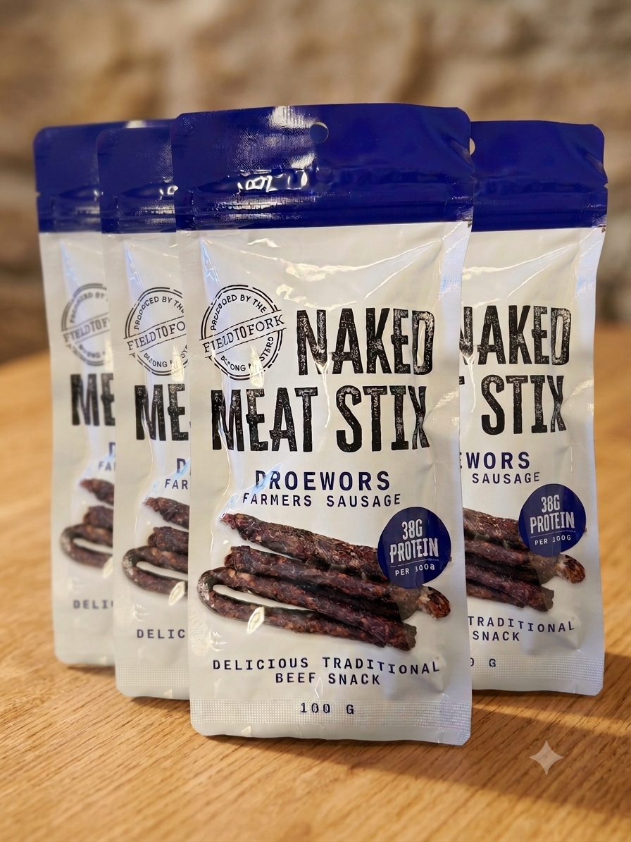 Naked Meat Stix - Droëwors Farmer's Sausage