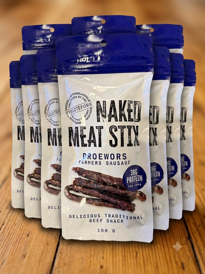 Naked Meat Stix - Droëwors Farmer's Sausage