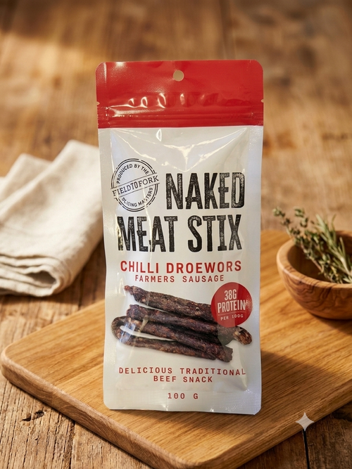 Naked Meat Stix Chilli - Droëwors Farmer's Sausage
