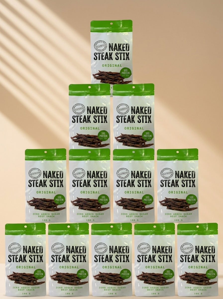 Naked Steak Stix 100g - Premium Angus Beef