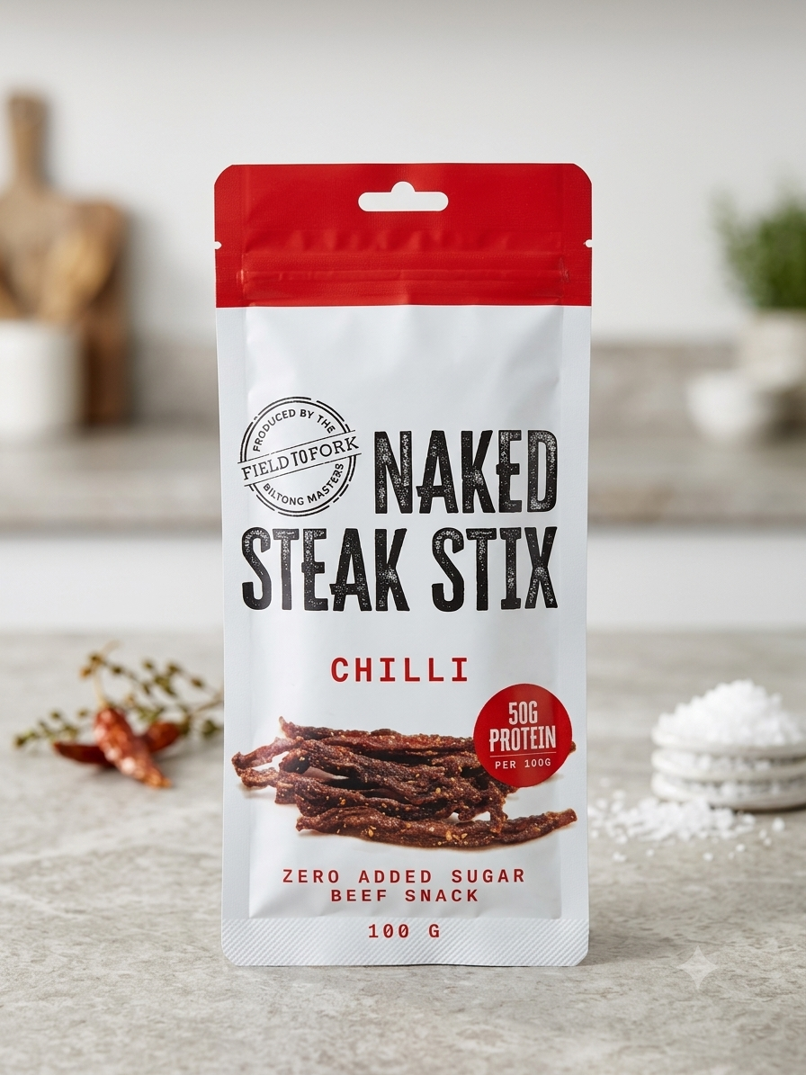 Naked Steak Stix Chilli 100g