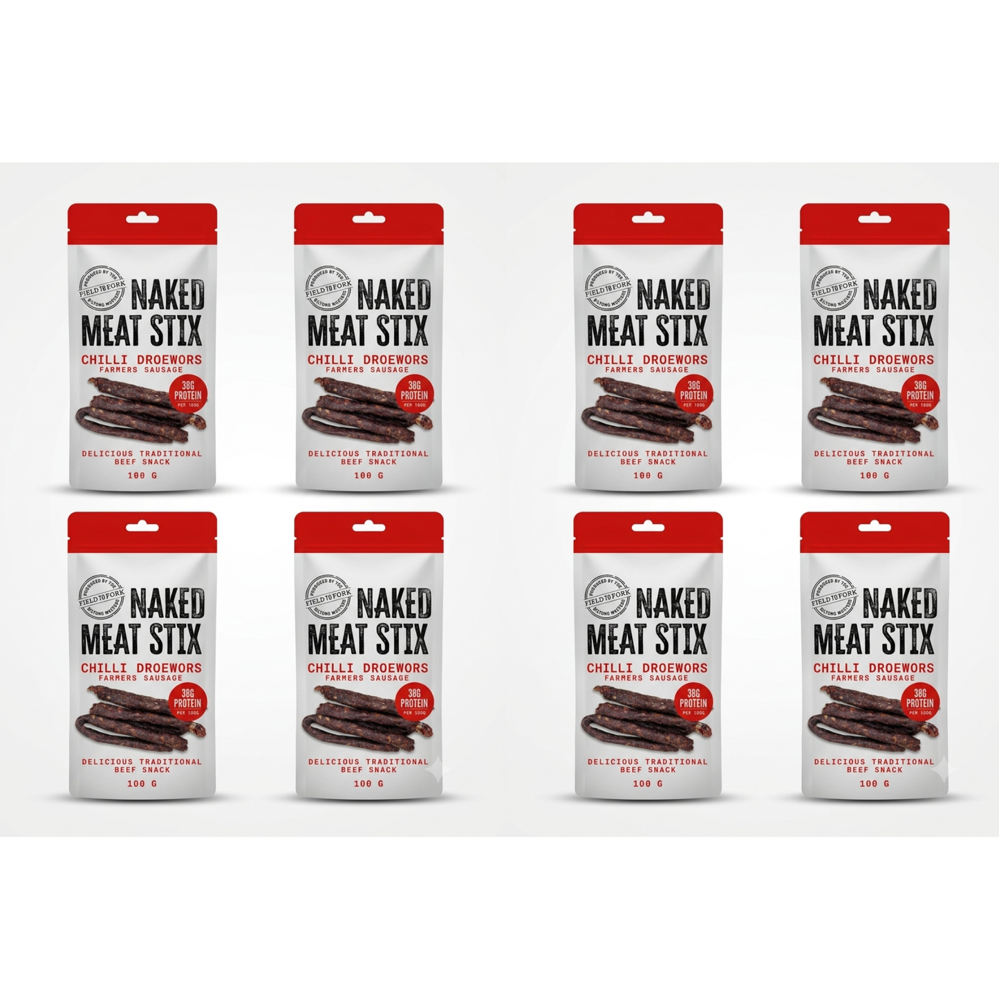 Naked Meat Stix Chilli - Droëwors Farmer's Sausage